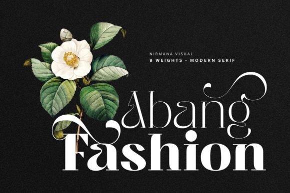 Abang Fashion: A Luxurious Display Typeface for Editorial Design