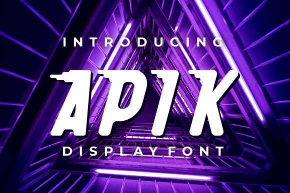 Apik Display Font for Modern Editorial Design