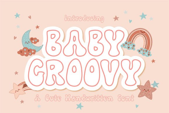 Baby Groovy Font: Retro Handwritten Display for Branding