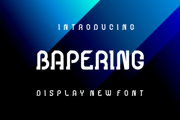 Bapering Display Font Review: Elevating Editorial Design