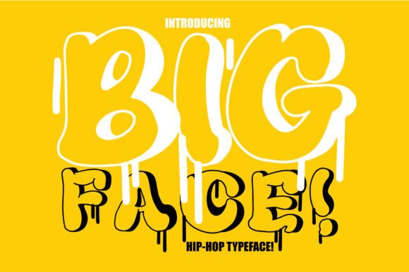 Big Face: The Bubbly Graffiti Display Font for Playful Editorial Design