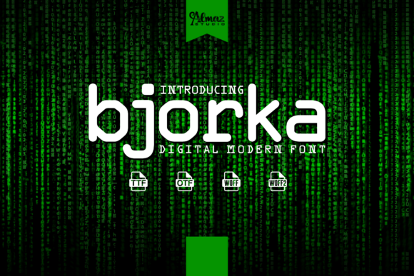 Bjorka: A Vintage Display Typeface for Retro Branding