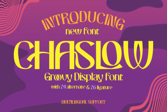Chaslow: A Bold Display Font for Standout Branding