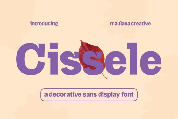 Cissele: A Modern Sans Display Font for Digital Branding