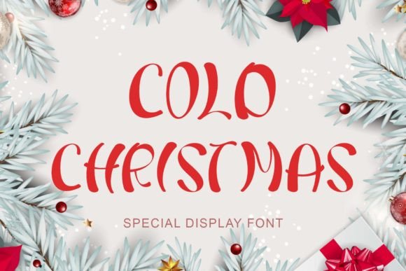 Cold Christmas Display Font for Festive Editorial Design