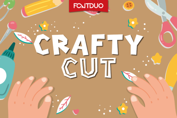 Crafty Cut Typeface for Modern Digital Branding