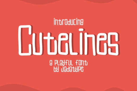 Cutelines: A Modern Display Font for Bold Brand Identity