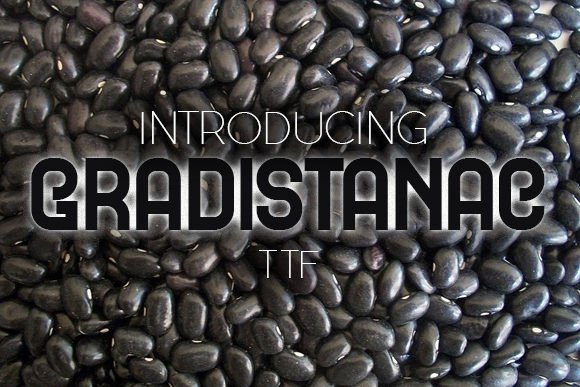 Gradistanac: The Curly Display Typeface for Polished Branding