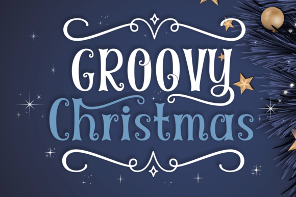 Groovy Christmas Display Font for Festive Web Design