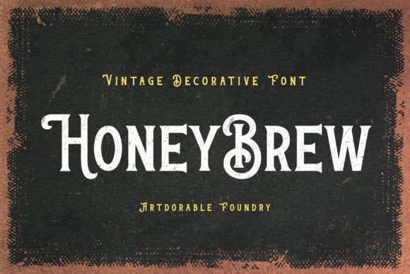 Honey Brew Typeface Review: A Vintage Display Font for Nostalgic Branding