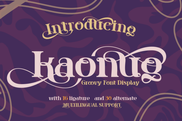 Kaonug Display Typeface for Editorial and Digital Branding