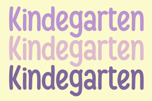 Kindegarten: The Playful Display Font for Joyful Branding