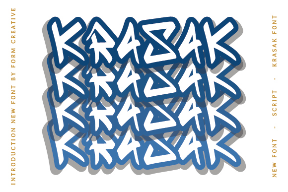 Krasak Display Font for Bold Campaign Headlines