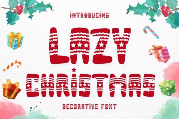 Lazy Christmas Typeface: The Playful Display Font for Holiday Campaigns