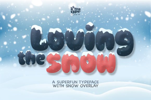 Loving Snow Typeface for Winter Branding