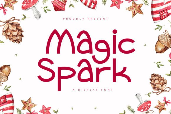 Magic Spark Display Font for Playful Branding and Social Media Graphics