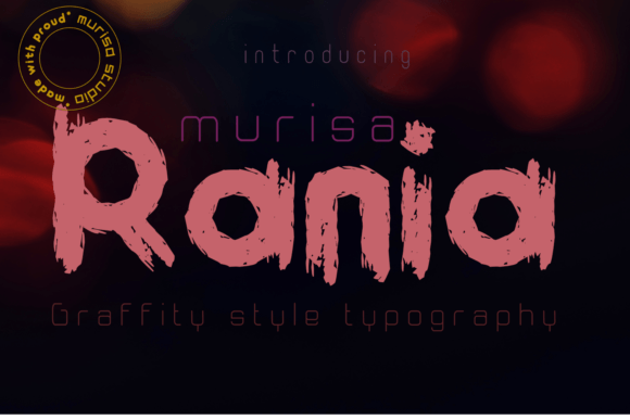 Murisa Rania: The Brush-Stroke Font for Distinctive Brand Identity