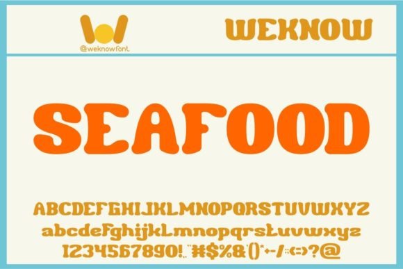 Seafood Display Font Review for Campaign Design