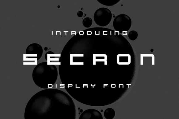 Secron: A Fun and Unique Display Font for Creative Branding