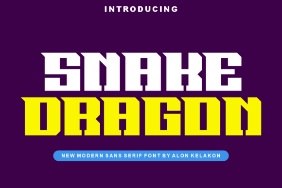 Snake Dragon Typeface: Elevating Brand Identity with Modern Display Fonts
