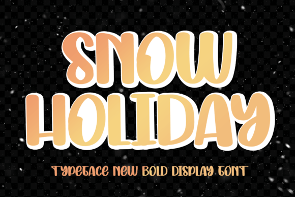 Snow Holiday: A Unique Display Font for Modern Branding