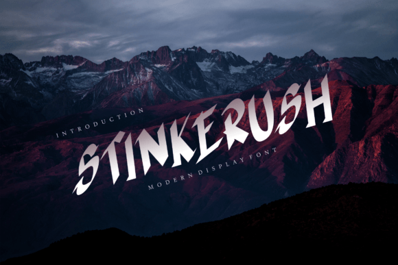 Stinkerush: The Modern Brush Display Font for Handmade Branding