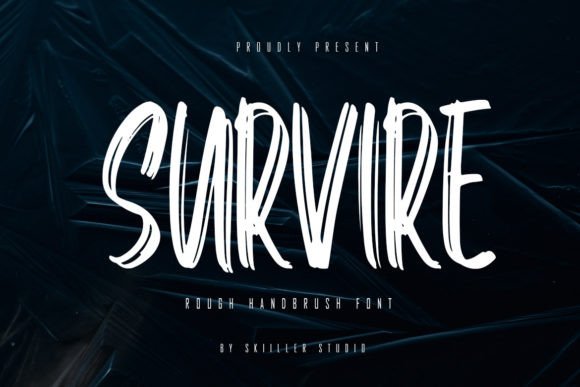 Survire: A Modern Brush Display Font for Bold Brand Identity