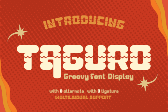 Taguro: A Geometric Display Font for Modern Handmade Branding