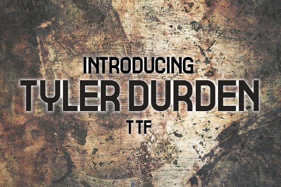 Tyler Durden Typeface for Bold Craft Designs