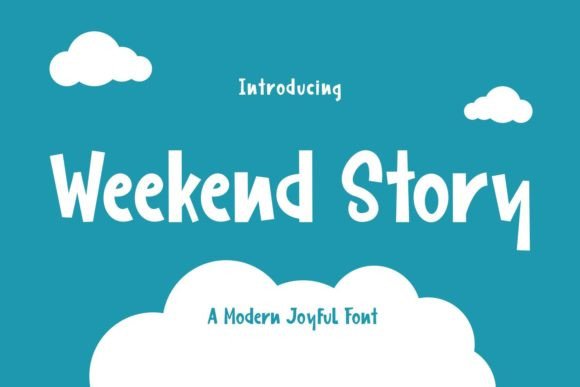 Weekend Story: A Fun and Quirky Display Font for Editorial Design